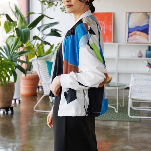 최초가 368000원 커팅아트 시보리 바람막이 AGSPJP03 BL