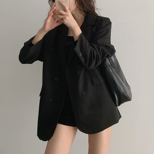 아방핏 힙하고 트렌디한 보이핏 자켓1color꾸꾸룩 꾸안꾸 오피스룩으로 딱 출근룩 오버핏HY86