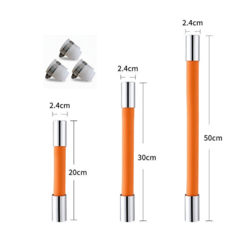만능 수도 수전 연장 호스3개커넥터3개 세트