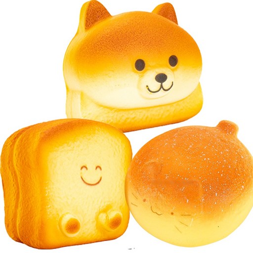 UB toy 베이커리 스퀴시 KC인증 식빵 강아지 빵 말랑이