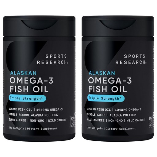 스포츠리서치 1040mg 오메가-3 피쉬 오일 트리플 스트렝스 소프트젤
