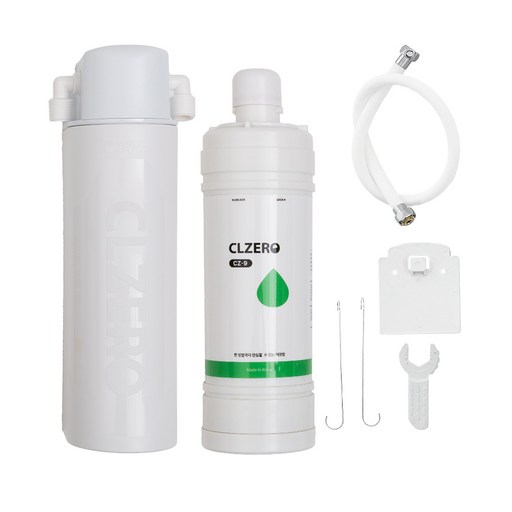 씨엘제로 중공사막 대용량 샤워기 식수 녹물 킬링필터 CZ9, 1세트, 단일