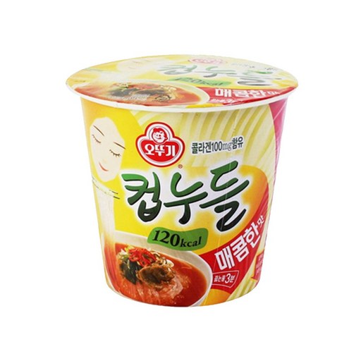 오뚜기 컵누들 매콤한맛(소컵) 37.8g, 6개
