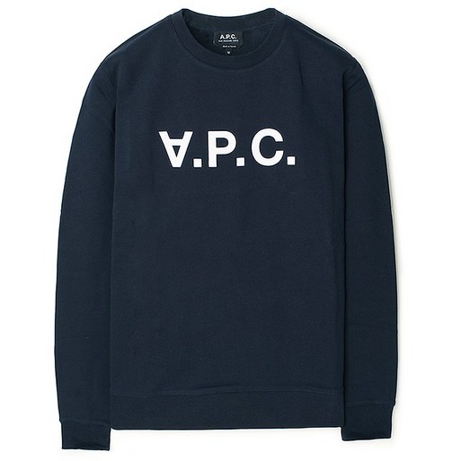 22SS 아페쎄 VPC 벨벳로고 맨투맨 네이비 COECQ H27378 IAK