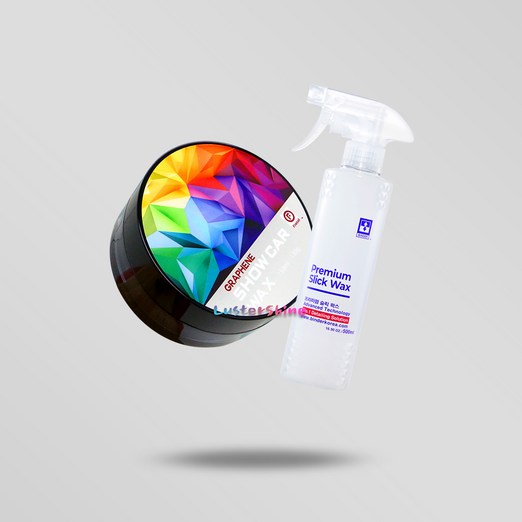 파이어볼 쇼카왁스 고체 왁스 광택제 카나우바 차량 관리제 차 그래핀에디션 A 세트, 1개, 130g