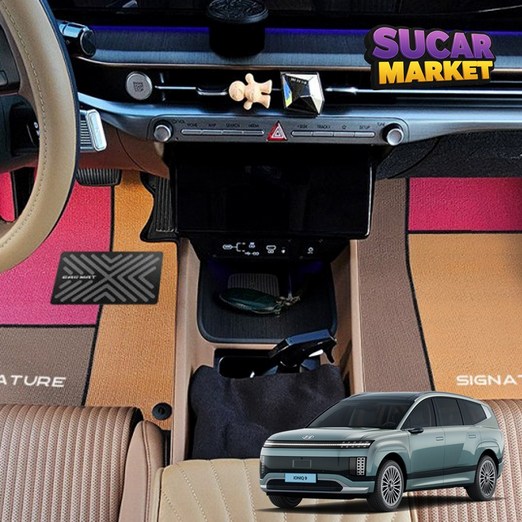 더블유엠 아이오닉9 레터링 각인 비스포크 프리미엄 실내바닥 전좌석