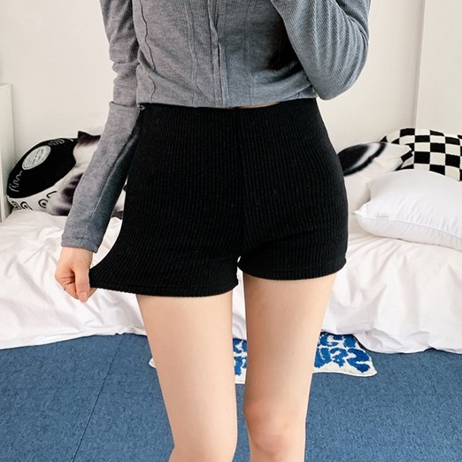 탄탄인기템3col 코비 쫀쫀 니트 골지  마이크로 숏팬츠 반바지