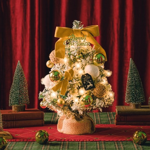 크리스마스 미니 트리 오너먼트 풀 세트 4type