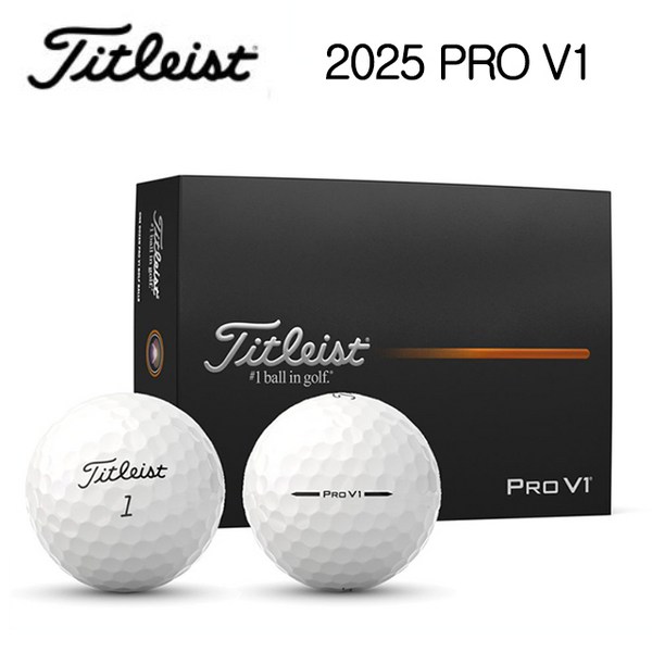 타이틀리스트 25 PRO V1 골프공 3피스, 화이트, 12개입, 1개 이미지