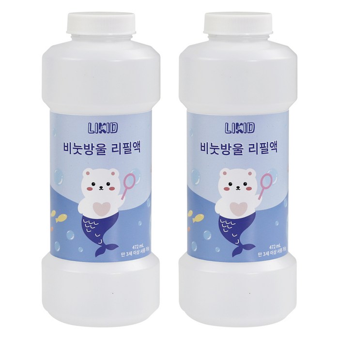 라이키드 비눗방울 리필액 LIK-BS03 472ml, 2개