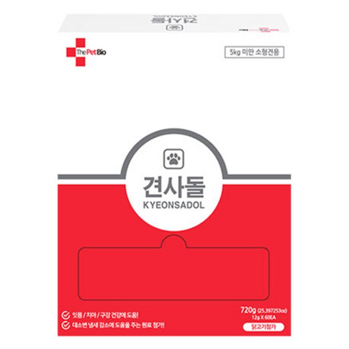 견사돌 강아지 대용량 덴탈껌 60p, 닭고기맛, 720g, 1개 견사돌 강아지 대용량 덴탈껌 60p, 닭고기맛, 720g, 1개