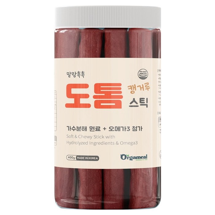 올가밀 강아지 말랑촉촉 도톰스틱 져키
