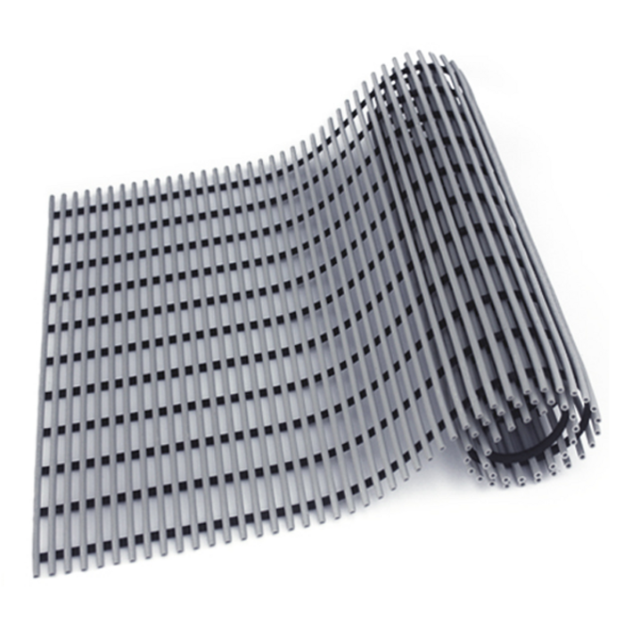 월광 미끄럼방지 욕실매트 튜브형 150 x 120 cm, 회색, 1개