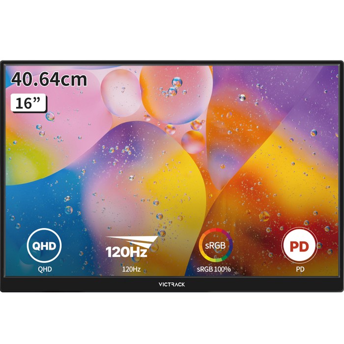 빅트랙 40.64cm QHD IPS 120Hz 휴대용 모니터, 40.64cm, 160PM02