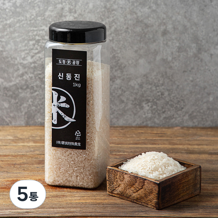 도정공장 신동진 백미, 1kg, 5통