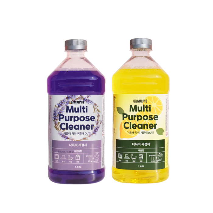 말표 다목적 세정제 라벤더향레몬향 1.88L 애견 동물 화장실 악취 냄새제거 탈취 파인솔