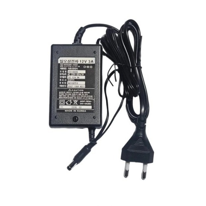 국산 12V 3A CCTV 소형가전 다용도 어댑터