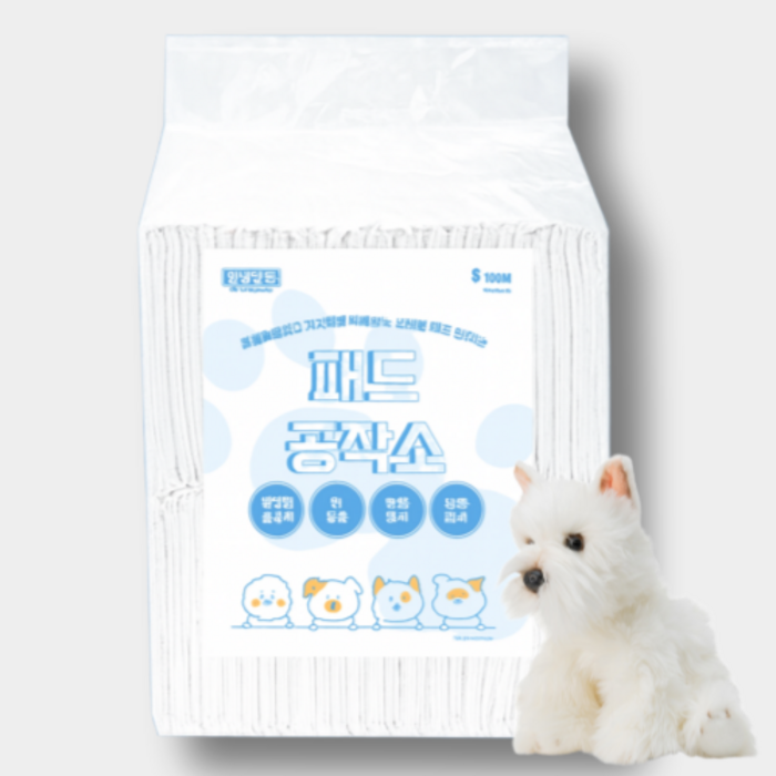 논슬립 배변패드 3초흡수 강아지 냄새잡는 무향 강력흡수