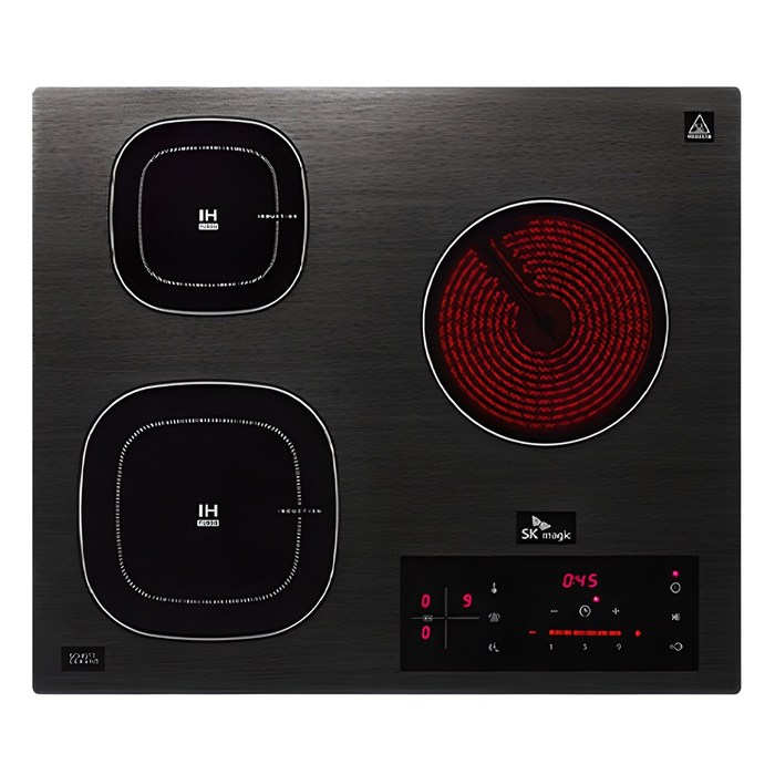 SK매직 하이브리드 인덕션 전기레인지 3구, 빌트인, ERABTS33