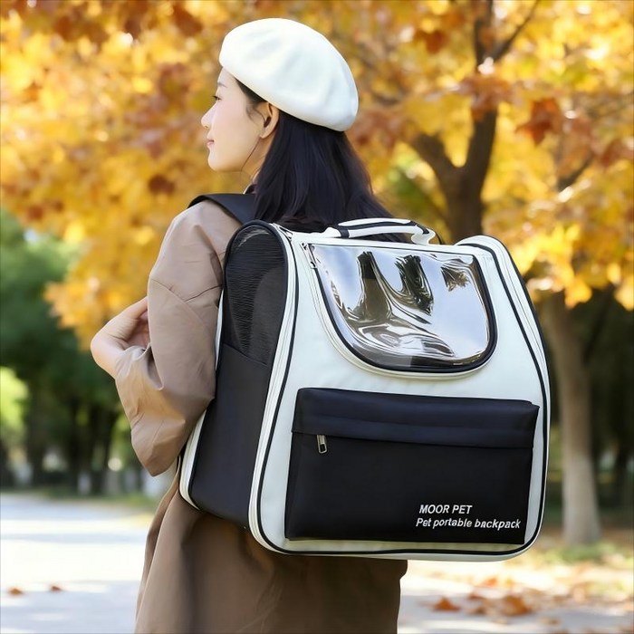 Surkat 대용량 3in1 확장형 반려동물 고양이 강아지이동가방 백팩, 1개, 그레이