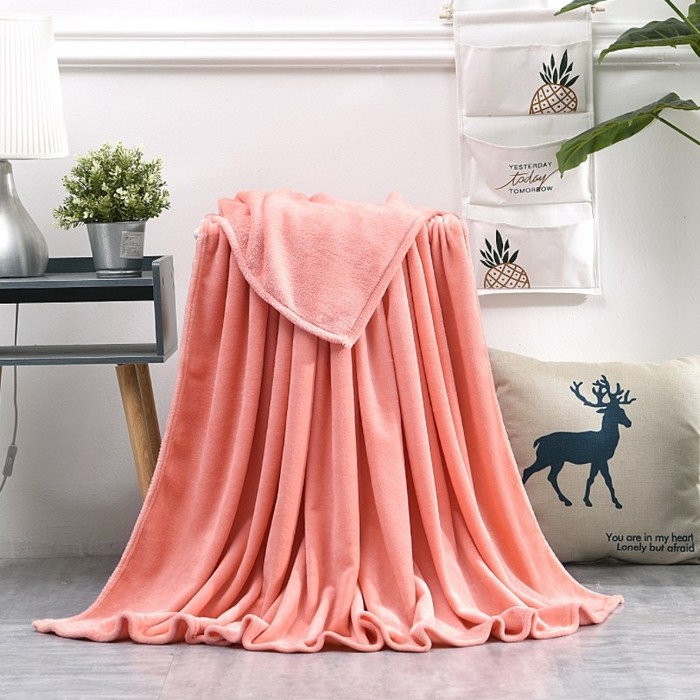 와이홈 극세사 얇은 무릎 소파 담요