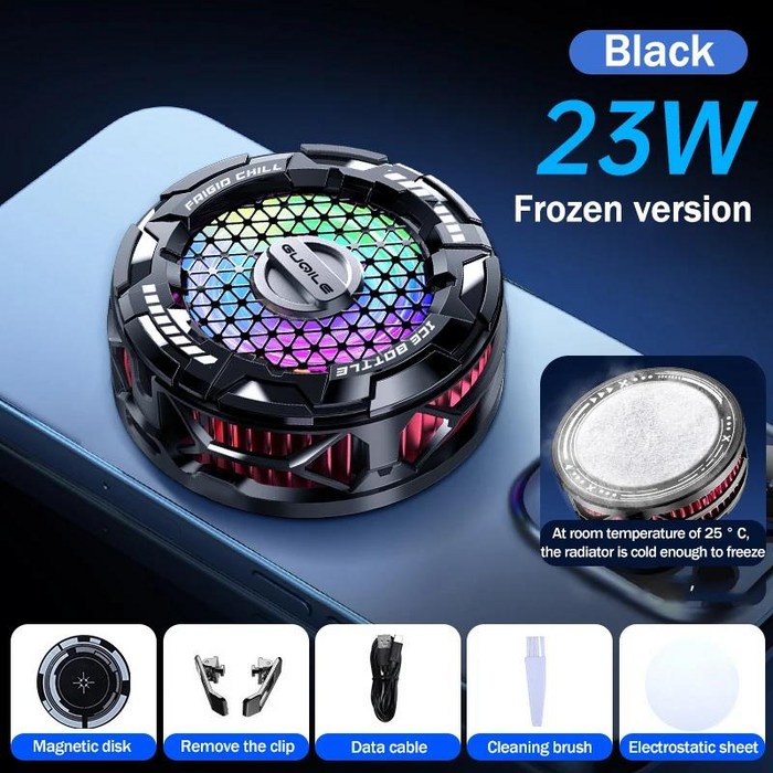 휴대폰 반도체 마그네틱 백 클립 냉각 선풍기 라디에이터 FS02 2 in 1 IOS 안드로이드 태블릿용 게임 쿨러 15W 23W 27W