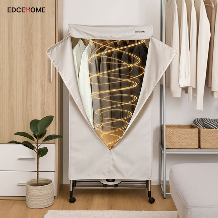 엣지홈 옷장형 건조기 겸 스타일러 세탁 빨래 소형 미니 의류 건조기 10kg