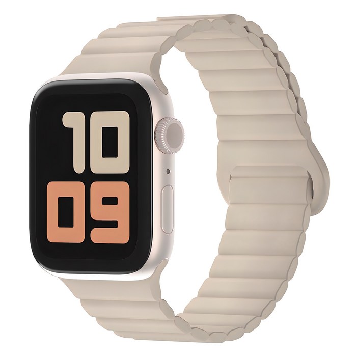 SKY 팔레트 스마트워치 마그네틱 실리콘 스트랩, 샌드 베이지, 1개