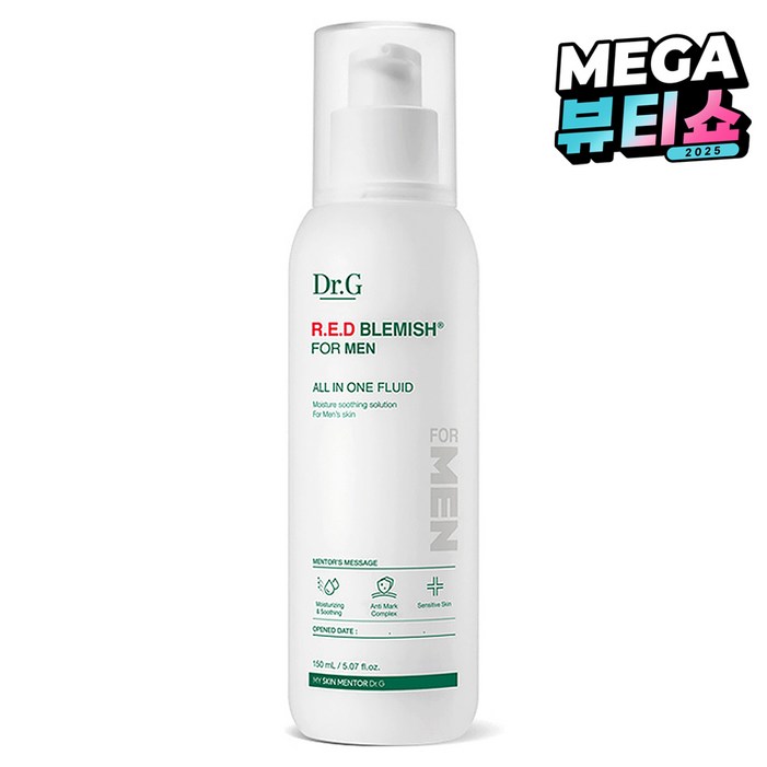 닥터지 레드 블레미쉬 포 맨 올인원 플루이드, 150ml, 1개 닥터지 레드 블레미쉬 포 맨 올인원 플루이드, 150ml, 1개