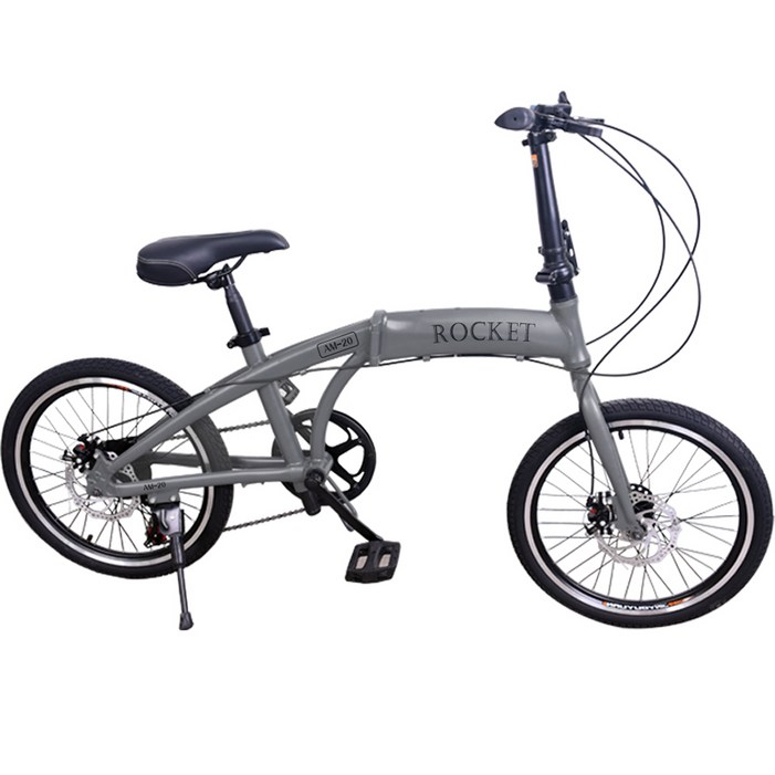 닥터바이크 미니벨로 50.8cm 20인치 시마노7단 알루미늄프레임 자전거 ROCKET AM20, 멧그레이, 146cm