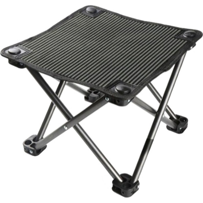 곰지홈 휴대용 캠핑 등산 낚시 경량의자, 블랙, 1개