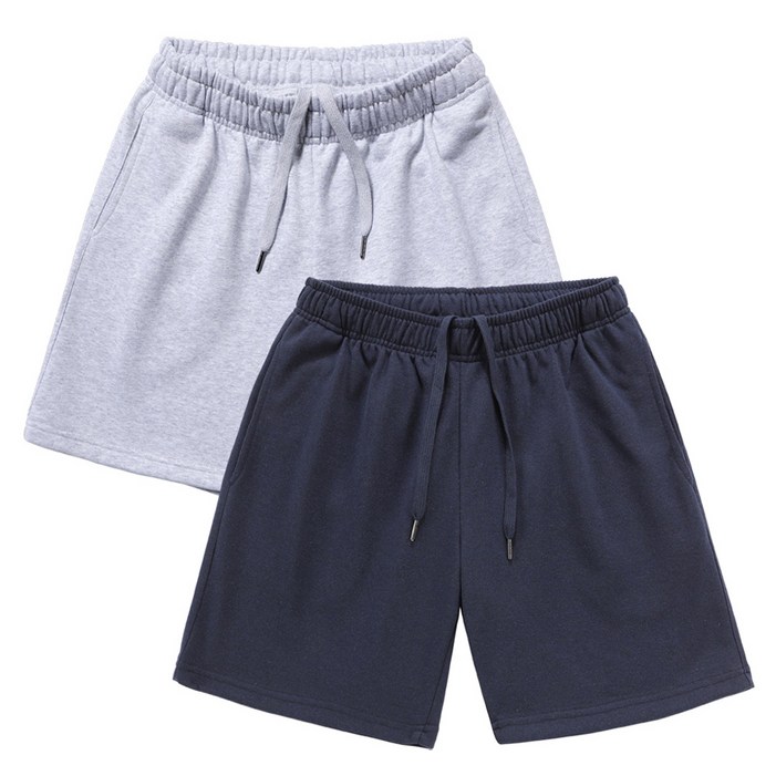 엠씨티 남녀공용 베이직 쭈리 5부 반바지 2종 세트