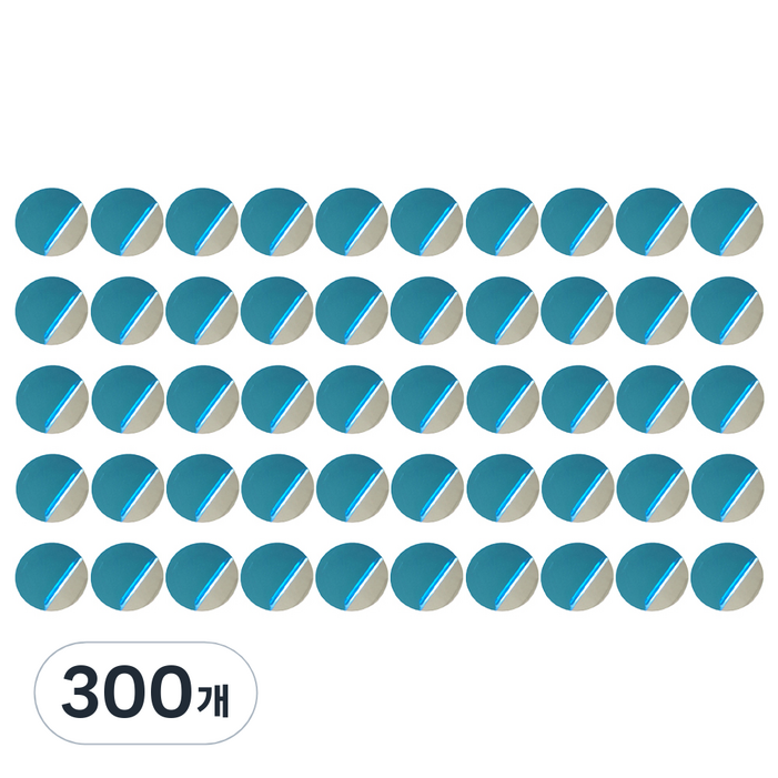 코히모 원형 문구자석 스티커 붙이는 얇은철판 30mm 4W159, 단일 색상, 300개