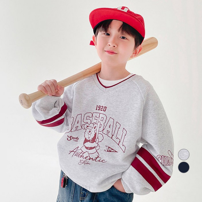 베리클로젯 아동용 BBB 브이넥 맨투맨