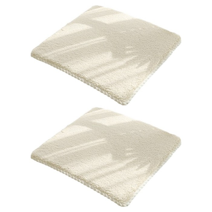 마켓피오 심플컬러 미끄럼방지 사각형 방석 2p