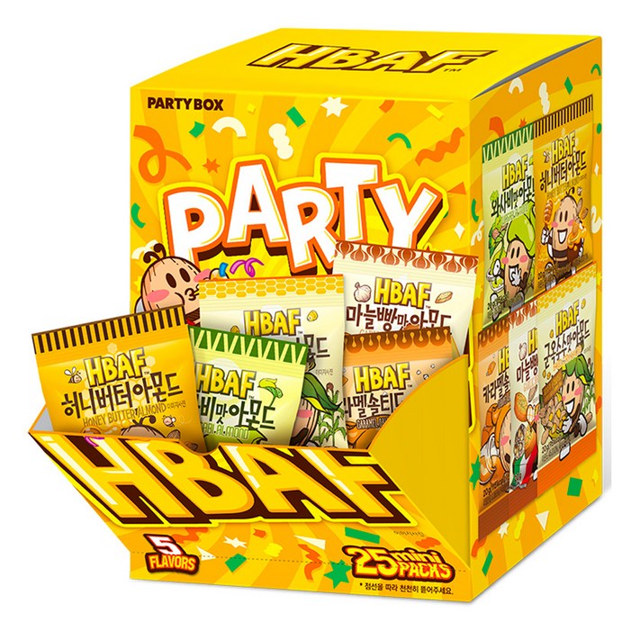 바프 미니 파티박스 옐로우 5종