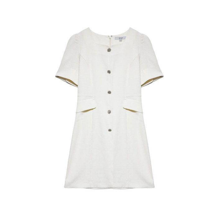 온앤온 여성용 트위드 반팔 원피스