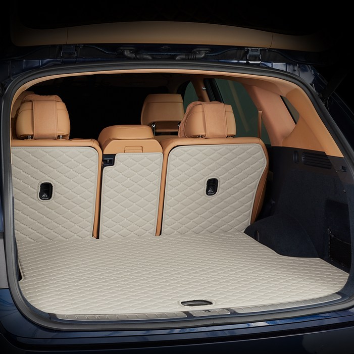 메이튼 차량 순정형 제뉴인 더블 퀼팅 트렁크매트 일체형, 기아 K3GT 5도어 베이직 19년, 웜그레이