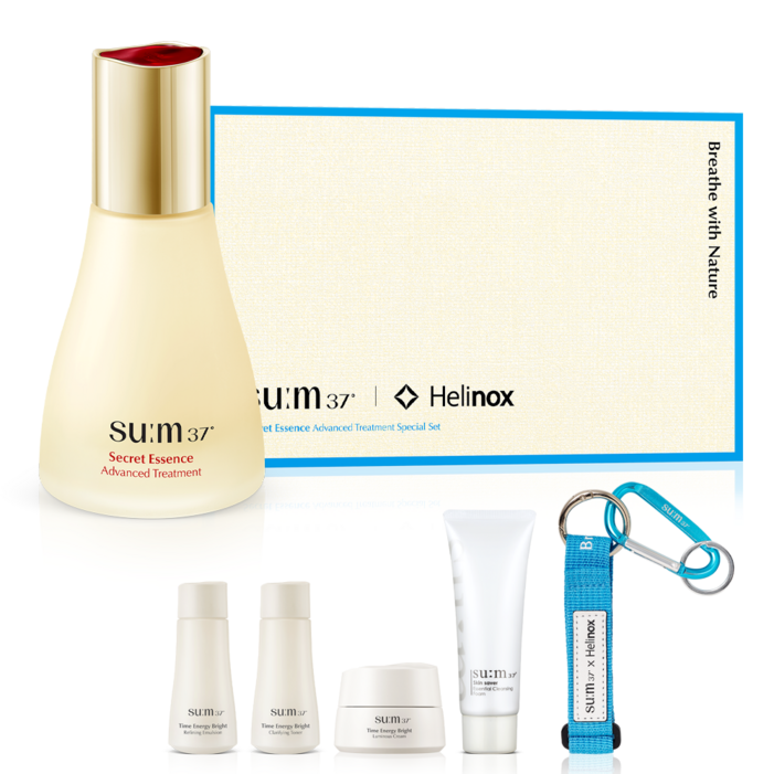 숨37도 헬리녹스 에디션 시크릿 에센스 5종  카라비너  스트랩 세트
