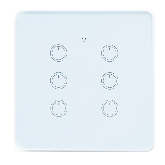 스마트빌 스마트 wifi iot 원격 제어 6구 화이트 스위치 4A880W