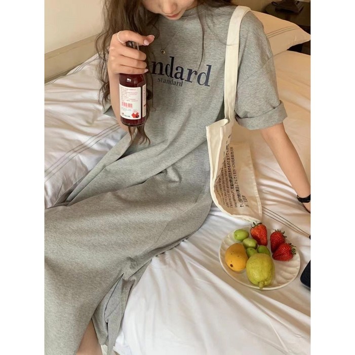 Standard 캐주얼 반팔 원피스 Standard 캐주얼 반팔 원피스