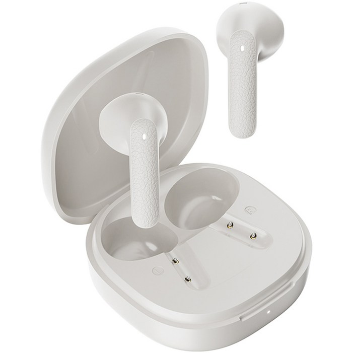 QCY AIR 블루투스 무선 이어폰 오픈형 T41, 크림화이트