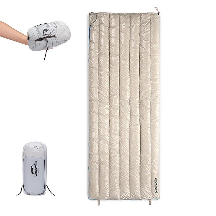 Naturehike 성인용 초경량 다운 침낭  85 콘텐츠 650 필 파워 배낭여행 4211.1°C4225°F 컴팩트 확장 가능 커플용 접합 하이킹 캠핑 사냥용 호