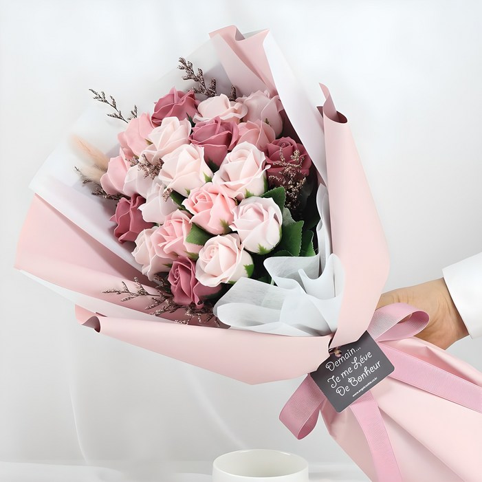 엔젤쿠키 비누꽃 S5 바네사 20송이