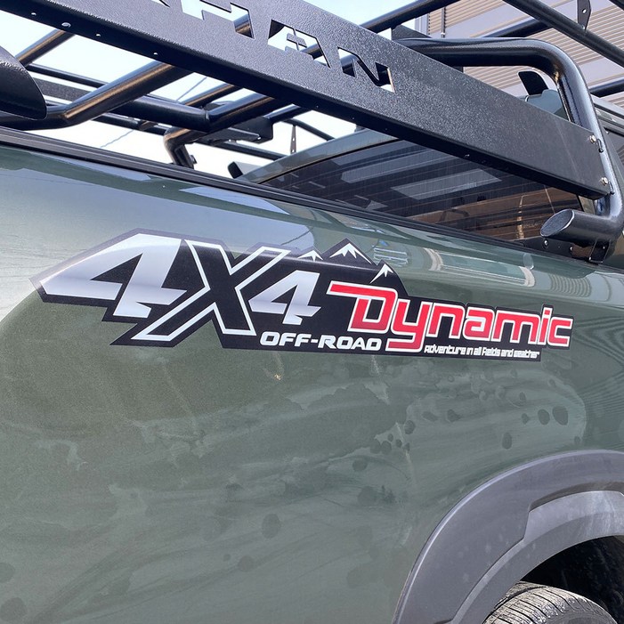 CS 픽업 트럭 차량 튜닝 4X4 다이나믹 라인 스티커 꾸미기 악세사리 국내제작 호환, 1개