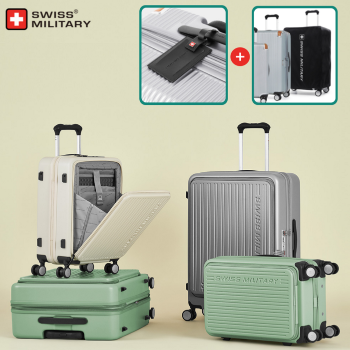 25년 최신형 스위스밀리터리 전면오픈 아벤투라 여행용캐리어 튼튼하고 잘굴러가는 고장없는 러기지 확장형 중대형 기내용 SMA420 SMA426 CarryOn