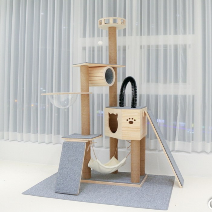 가르르 원목 고양이 캣타워