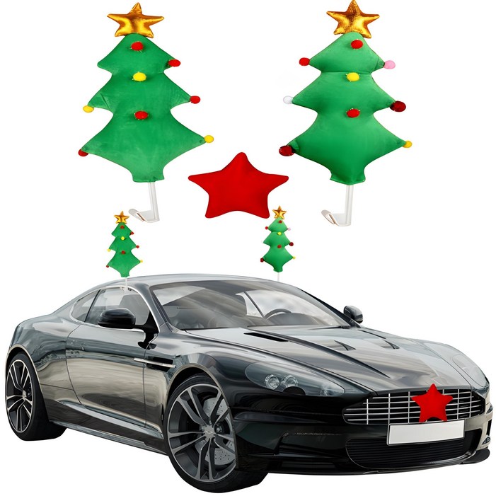 크리스마스 장식 자동차용 크리스마스 세트QCZS-
