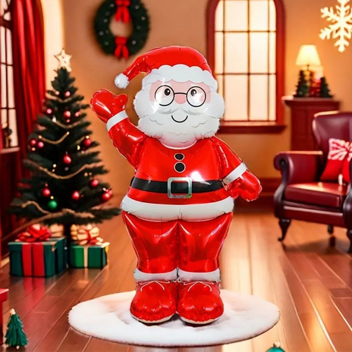 파티용품  소품 자이언트 대형 연말 장식 산타풍선 데코 홈파티 포토존 행사 성탄절 크리스마스