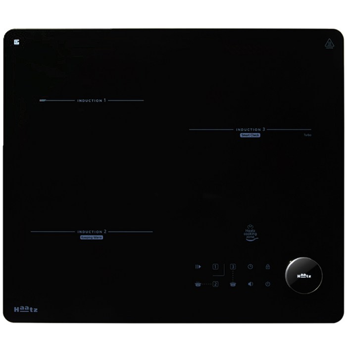 하츠 인덕션 3구 스마트휠 FULL EIC30N 블랙화이트 빌트인 전기레인지 쿡탑